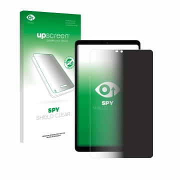 Parte frontale di una confezione del prodotto con il logo del marchio upscreen. Accanto è raffigurato il dispositivo Alldocube