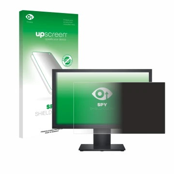 Parte frontale di una confezione del prodotto con il logo del marchio upscreen. Accanto è raffigurato il dispositivo Dell E192