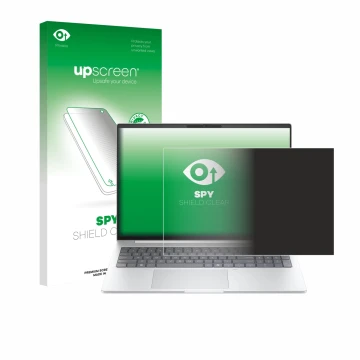 Parte frontale di una confezione del prodotto con il logo del marchio upscreen. Accanto è raffigurato il dispositivo HP EliteB