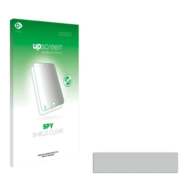 Parte frontale di una confezione del prodotto con il logo del marchio upscreen. Accanto si trova la protezione per lo schermo 