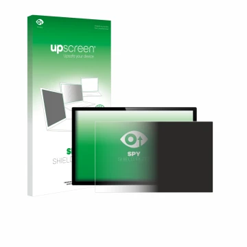 Parte frontale di una confezione del prodotto con il logo del marchio upscreen. Accanto è raffigurato il dispositivo con la re