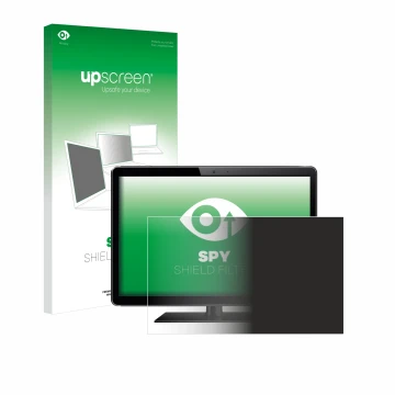 Parte frontale di una confezione del prodotto con il logo del marchio upscreen. Accanto è raffigurato il dispositivo con la re