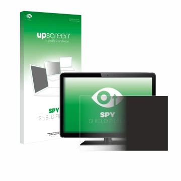 Parte frontale di una confezione del prodotto con il logo del marchio upscreen. Accanto è raffigurato il dispositivo con la re