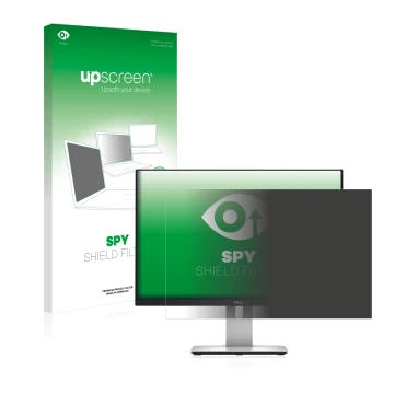 Parte frontale di una confezione del prodotto con il logo del marchio upscreen. Accanto è raffigurato il dispositivo Dell Ultr