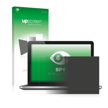 Parte frontale di una confezione del prodotto con il logo del marchio upscreen. Accanto è raffigurato il dispositivo con la re