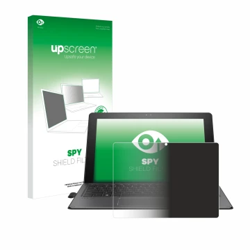 Parte frontale di una confezione del prodotto con il logo del marchio upscreen. Accanto è raffigurato il dispositivo HP Pro x2