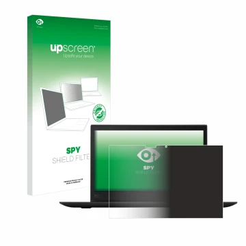 Parte frontale di una confezione del prodotto con il logo del marchio upscreen. Accanto è raffigurato il dispositivo Lenovo Th