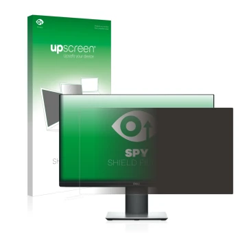 Parte frontale di una confezione del prodotto con il logo del marchio upscreen. Accanto è raffigurato il dispositivo Dell P231
