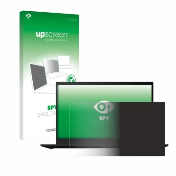 Parte frontale di una confezione del prodotto con il logo del marchio upscreen. Accanto è raffigurato il dispositivo Lenovo Th