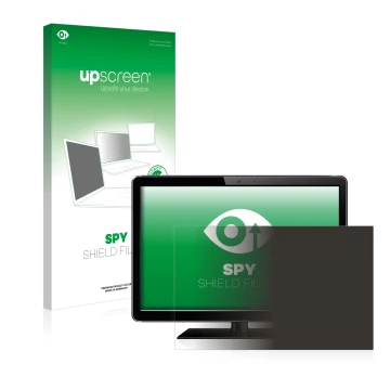 Parte frontale di una confezione del prodotto con il logo del marchio upscreen. Accanto è raffigurato il dispositivo con la re