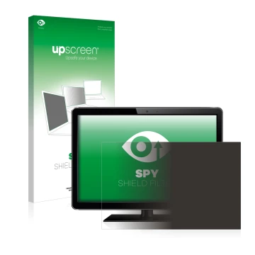 Parte frontale di una confezione del prodotto con il logo del marchio upscreen. Accanto è raffigurato il dispositivo con la re