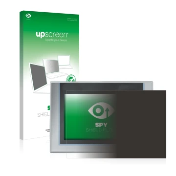 Parte frontale di una confezione del prodotto con il logo del marchio upscreen. Accanto è raffigurato il dispositivo Siemens S