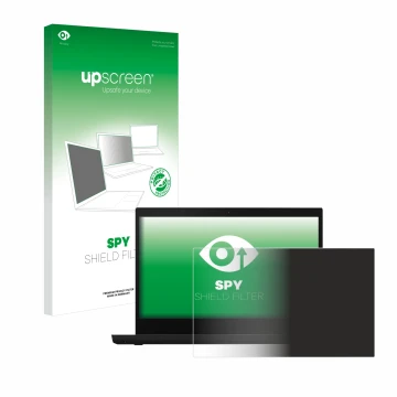 Parte frontale di una confezione del prodotto con il logo del marchio upscreen. Accanto è raffigurato il dispositivo Lenovo Th