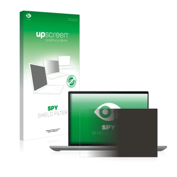 Parte frontale di una confezione del prodotto con il logo del marchio upscreen. Accanto è raffigurato il dispositivo Lenovo Th