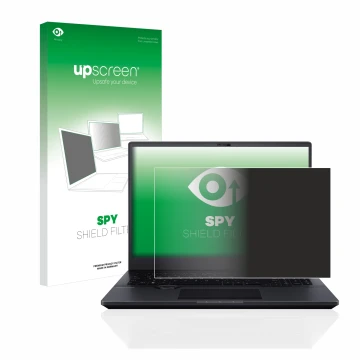 Parte frontale di una confezione del prodotto con il logo del marchio upscreen. Accanto è raffigurato il dispositivo ASUS ProA