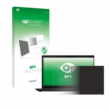 Parte frontale di una confezione del prodotto con il logo del marchio upscreen. Accanto è raffigurato il dispositivo Lenovo Th