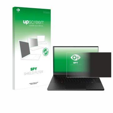 Parte frontale di una confezione del prodotto con il logo del marchio upscreen. Accanto è raffigurato il dispositivo Razer Bla