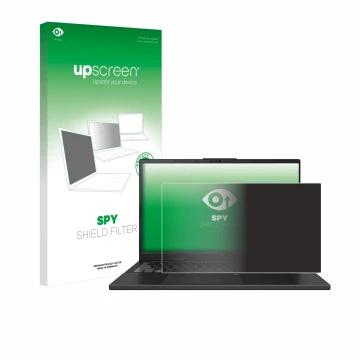 Parte frontale di una confezione del prodotto con il logo del marchio upscreen. Accanto è raffigurato il dispositivo ASUS Vivo