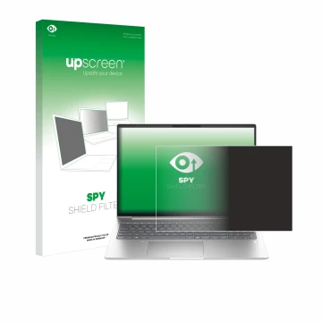 Parte frontale di una confezione del prodotto con il logo del marchio upscreen. Accanto è raffigurato il dispositivo HP ProBoo