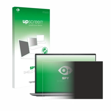 Parte frontale di una confezione del prodotto con il logo del marchio upscreen. Accanto è raffigurato il dispositivo Dell Prec
