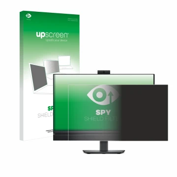 Parte frontale di una confezione del prodotto con il logo del marchio upscreen. Accanto è raffigurato il dispositivo Dell Opti