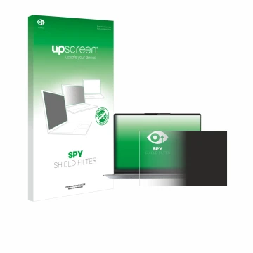 Parte frontale di una confezione del prodotto con il logo del marchio upscreen. Accanto è raffigurato il dispositivo Lenovo Th
