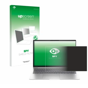 Parte frontale di una confezione del prodotto con il logo del marchio upscreen. Accanto è raffigurato il dispositivo HP EliteB