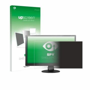 Parte frontale di una confezione del prodotto con il logo del marchio upscreen. Accanto è raffigurato il dispositivo AOC I2475