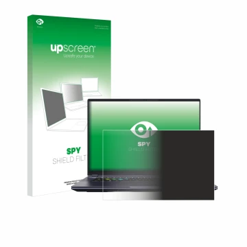 Parte frontale di una confezione del prodotto con il logo del marchio upscreen. Accanto è raffigurato il dispositivo Gigabyte 