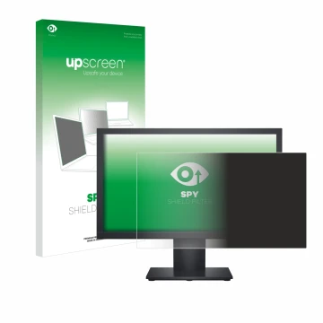 Parte frontale di una confezione del prodotto con il logo del marchio upscreen. Accanto è raffigurato il dispositivo Dell E192