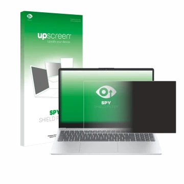 Parte frontale di una confezione del prodotto con il logo del marchio upscreen. Accanto è raffigurato il dispositivo HP OmniBo