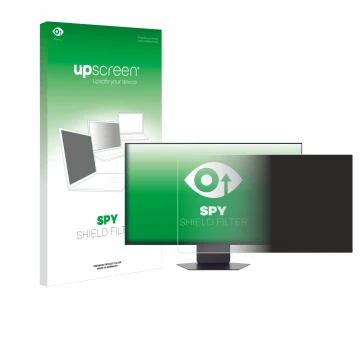 Parte frontale di una confezione del prodotto con il logo del marchio upscreen. Accanto è raffigurato il dispositivo LG UltraG