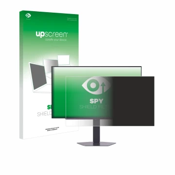 Parte frontale di una confezione del prodotto con il logo del marchio upscreen. Accanto è raffigurato il dispositivo LG UltraG