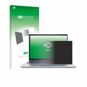 Parte frontale di una confezione del prodotto con il logo del marchio upscreen. Accanto è raffigurato il dispositivo HP EliteB