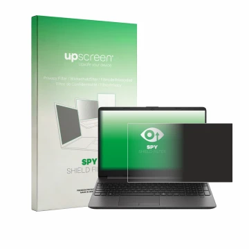 Parte frontale di una confezione del prodotto con il logo del marchio upscreen. Accanto è raffigurato il dispositivo HP EliteB