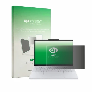 Parte frontale di una confezione del prodotto con il logo del marchio upscreen. Accanto è raffigurato il dispositivo Lenovo Go