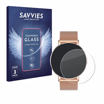 Parte frontale di una confezione del prodotto con il logo del marchio Savvies. Accanto è raffigurato il dispositivo Levowatch 