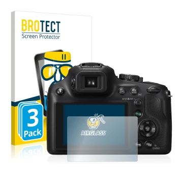 Parte frontale di una confezione del prodotto con il logo del marchio BROTECT. Accanto è raffigurato il dispositivo Panasonic 