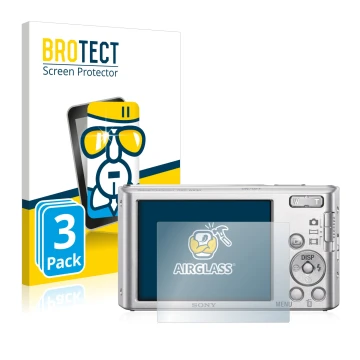 Parte frontale di una confezione del prodotto con il logo del marchio BROTECT. Accanto è raffigurato il dispositivo Sony Cyber