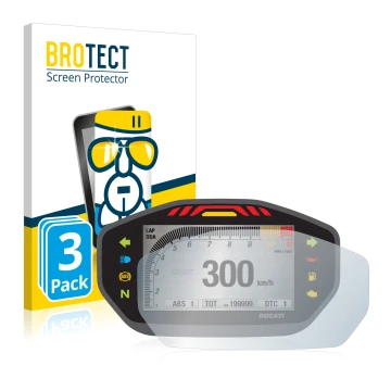 Parte frontale di una confezione del prodotto con il logo del marchio BROTECT. Accanto è raffigurato il dispositivo Ducati Mon