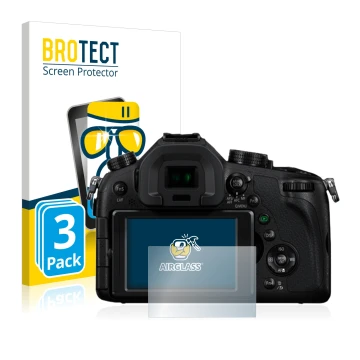 Parte frontale di una confezione del prodotto con il logo del marchio BROTECT. Accanto è raffigurato il dispositivo Panasonic 