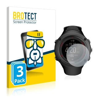 Parte frontale di una confezione del prodotto con il logo del marchio BROTECT. Accanto è raffigurato il dispositivo Suunto Amb
