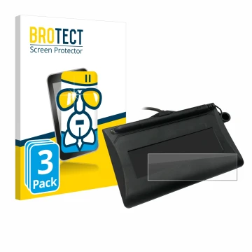 Parte frontale di una confezione del prodotto con il logo del marchio BROTECT. Accanto è raffigurato il dispositivo Topaz T-LB