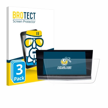 Parte frontale di una confezione del prodotto con il logo del marchio BROTECT. Accanto è raffigurato il dispositivo Opel Astra