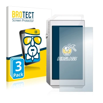 Parte frontale di una confezione del prodotto con il logo del marchio BROTECT. Accanto è raffigurato il dispositivo Pioneer XD