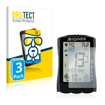 Parte frontale di una confezione del prodotto con il logo del marchio BROTECT. Accanto è raffigurato il dispositivo Sigma BC 2