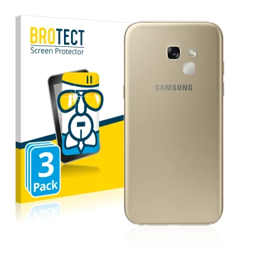 Parte frontale di una confezione del prodotto con il logo del marchio BROTECT. Accanto è raffigurato il dispositivo Samsung Ga