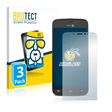 Parte frontale di una confezione del prodotto con il logo del marchio BROTECT. Accanto è raffigurato il dispositivo Doro 8040 