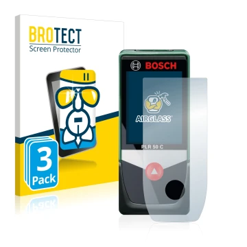 Parte frontale di una confezione del prodotto con il logo del marchio BROTECT. Accanto è raffigurato il dispositivo Bosch PLR 
