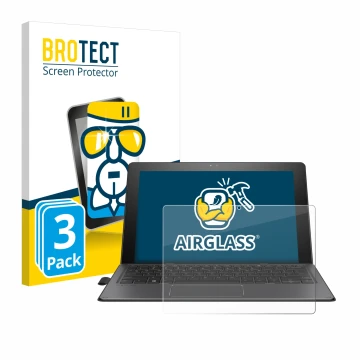 Parte frontale di una confezione del prodotto con il logo del marchio BROTECT. Accanto è raffigurato il dispositivo HP Pro x2 